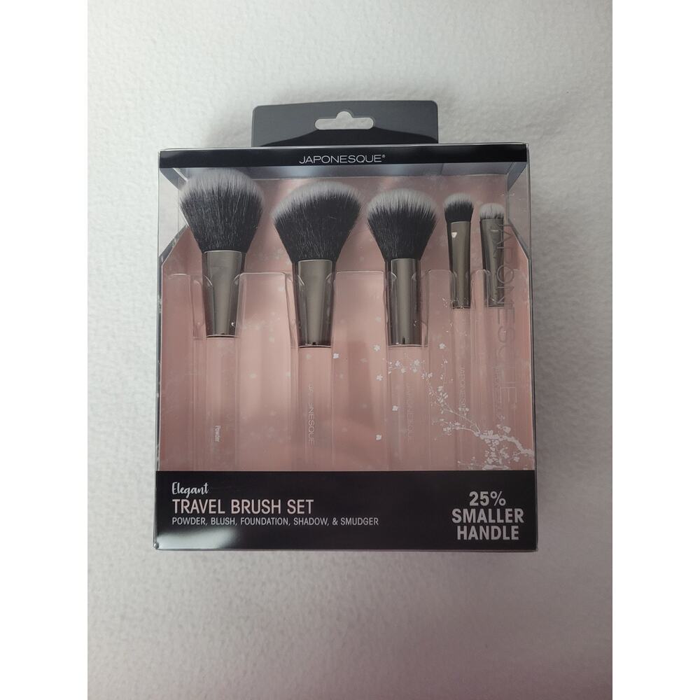 Japonesque Elegant Travel Brush Set 5 Brushes